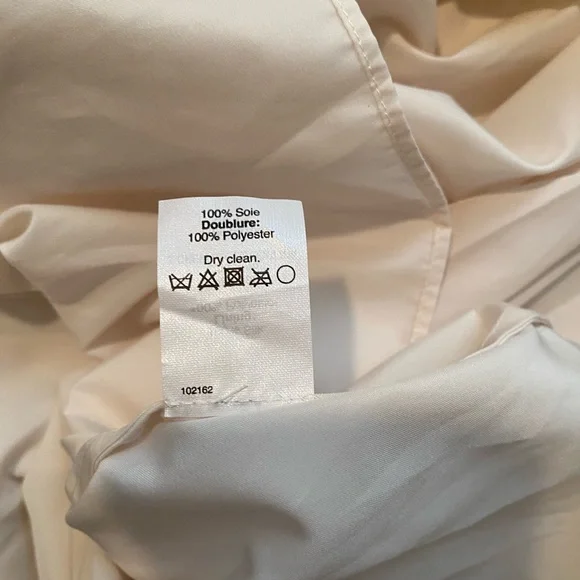 J. Crew Wedding Heidi Silk Chiffon Dress Champagne - Picture 9 of 9